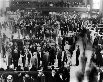 (Los Angeles Herald Examiner Collection/Los Angeles Public Library via AP). This 1932 photo from the Los Angeles Herald Examiner Collection of the Los Angeles Public Library shows hundreds of Mexicans at a Los Angeles train station awaiting deportation...