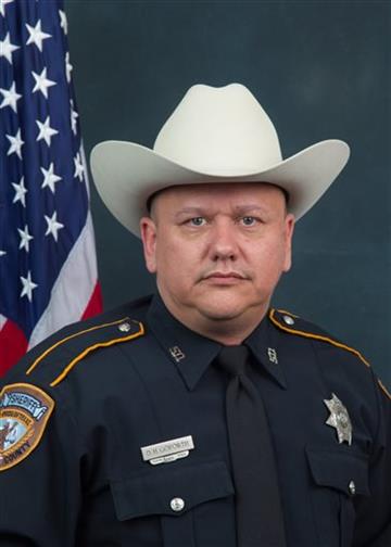 (Harris County Sheriff's Office via AP). This undated photo provided by the Harris County Sheriff's Office shows sheriff's deputy Darren Goforth who was fatally shot Friday, Aug. 28, 2015. Goforth, was pumping gas into his vehicle when a man approached...