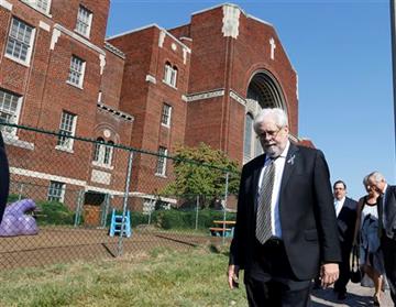 (AP Photo/Steve Helber). Jeff Marks, general manager for WDBJ-TV, arrives for the funeral of cameraman Adam Ward at First Baptist Church in Roanoke, Va., Tuesday, Sept. 1, 2015. Ward and morning reporter Alison Parker were fatally shot by a former co-w...