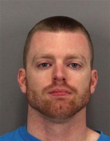 (Santa Clara County Sheriff's Dept. via AP). In this booking photo released by the Santa Clara County Sheriff's Department is Matthew Farris. Farris is one of three California correctional deputies who were arrested on suspicion of murder in the death ...